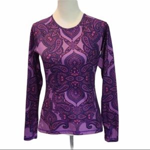 Athleta Sierra Nevada Long Sleeve Purple Layer